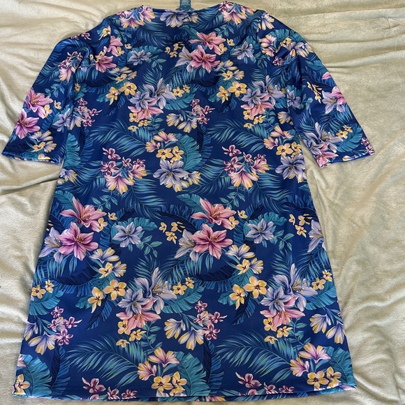 Caribbean Joe Blue Floral Dress size S mini - Picture 8 of 8